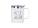 10oz Stainless Coffee Cup White
