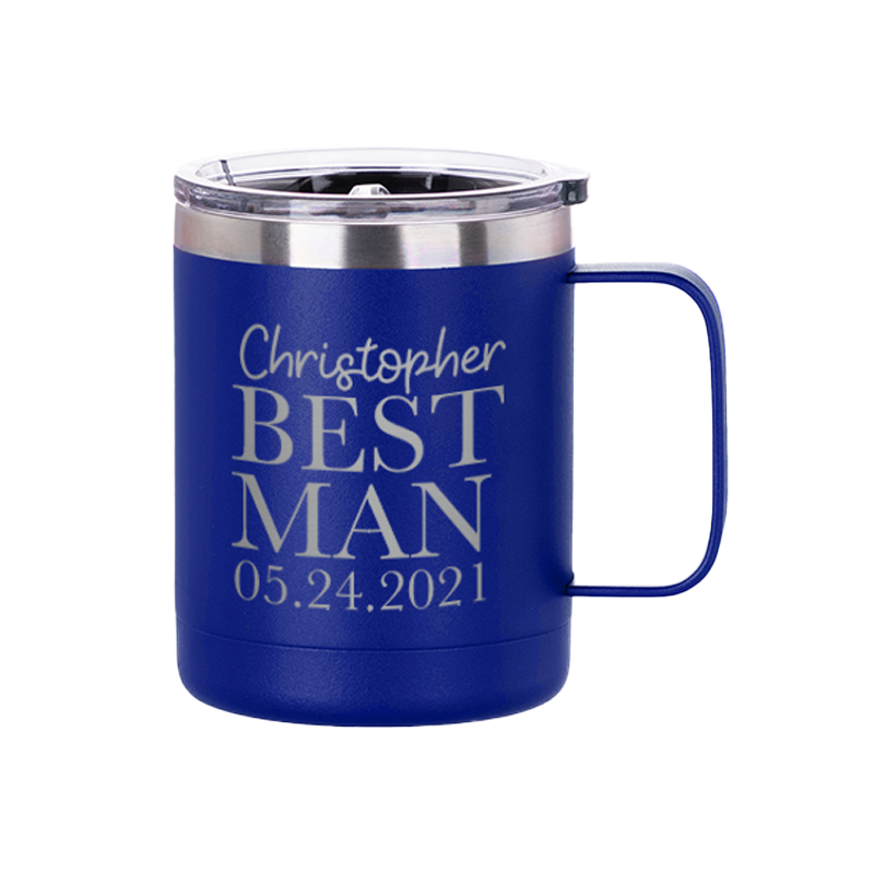 10oz Stainless Coffee Cup Royal Blue