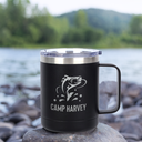 10oz Stainless Coffee Cup Black