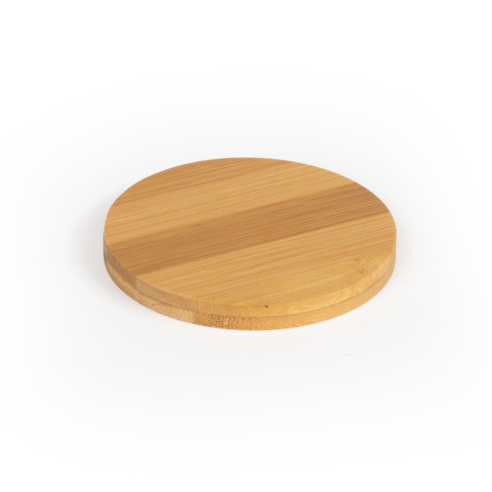 Round bamboo coaster