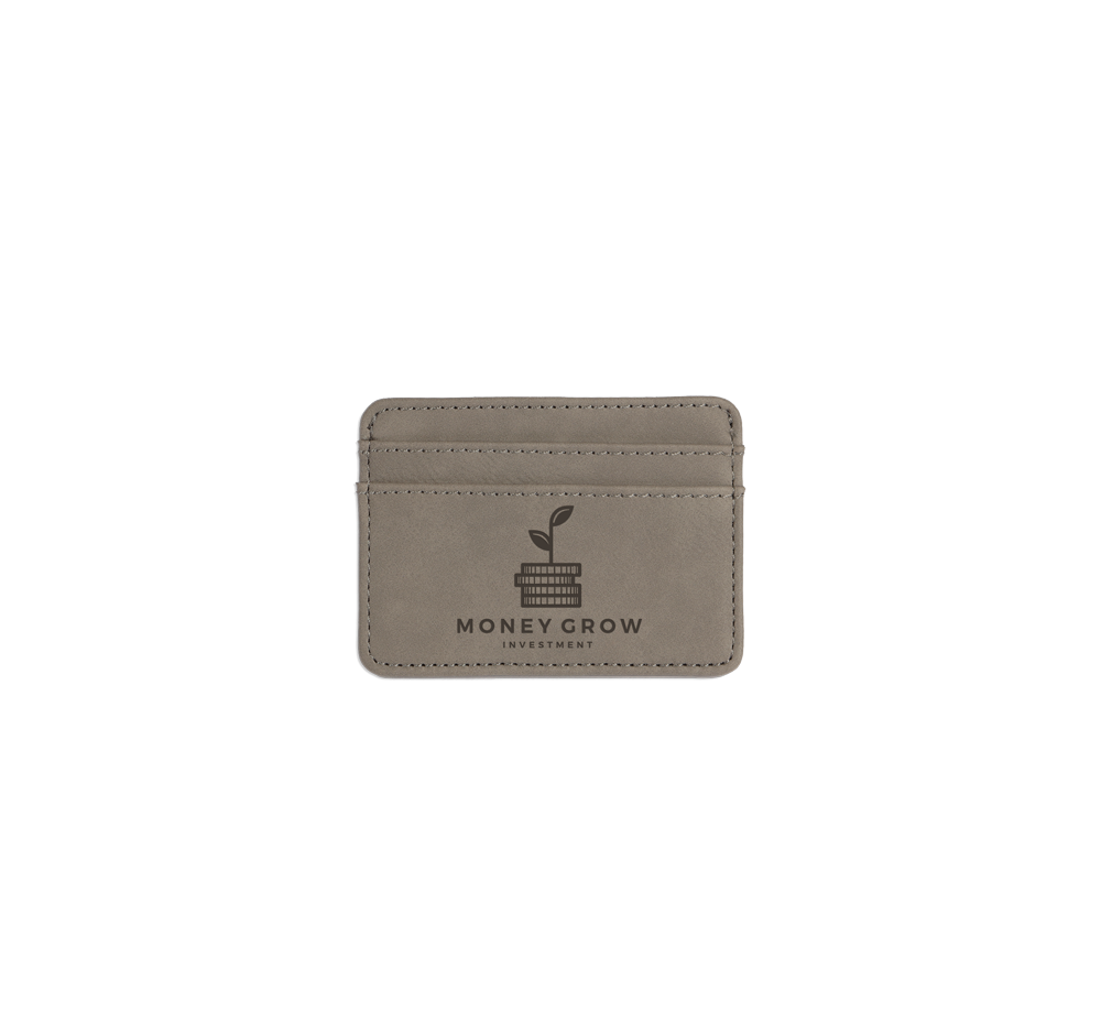 Saddle Collection Card Holder with Money Clip - Iron Gray