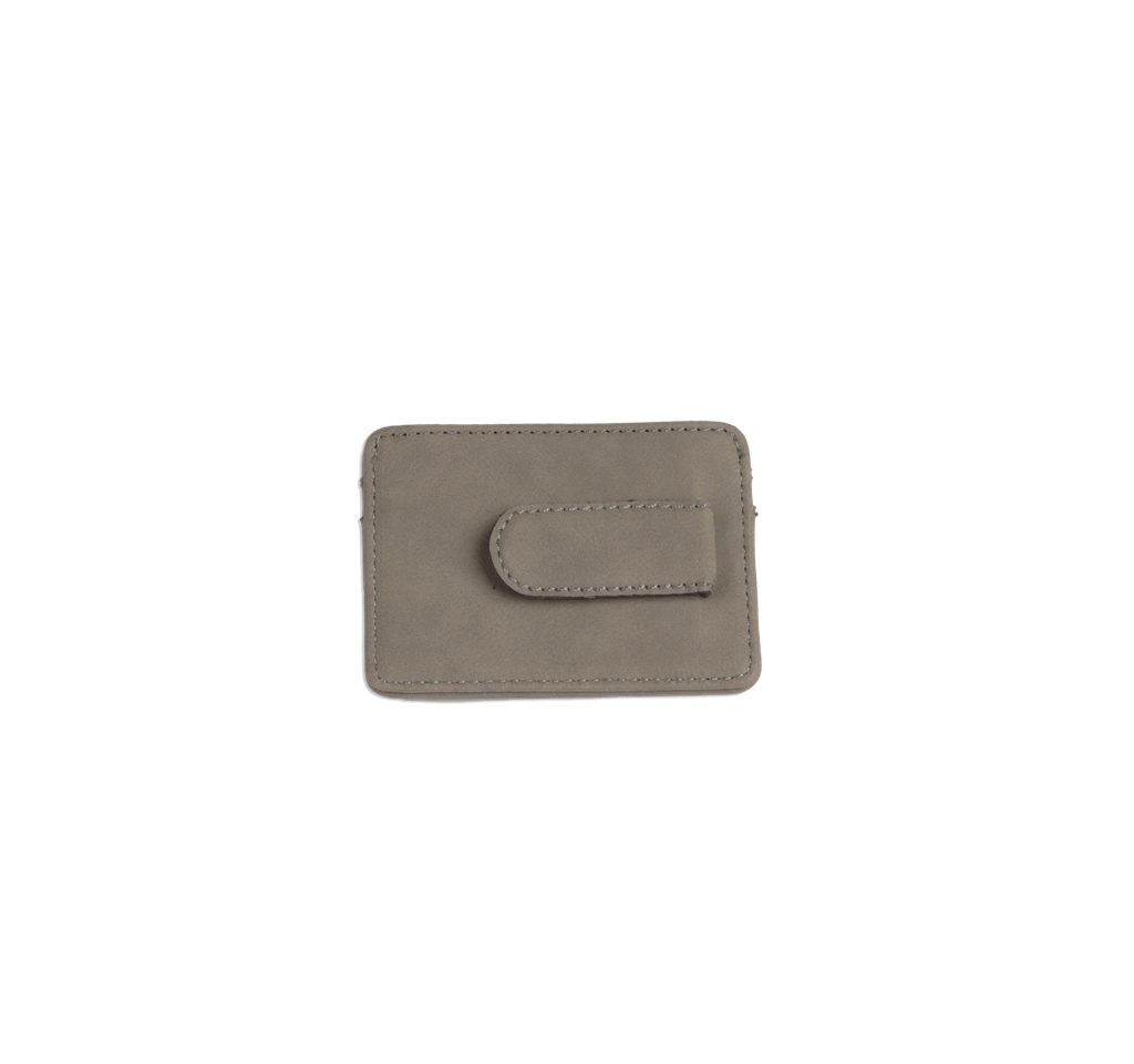 Saddle Collection Card Holder with Money Clip - Iron Gray