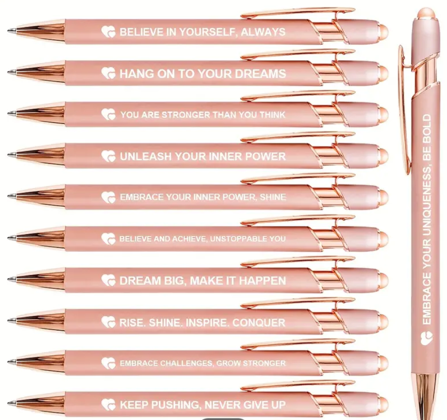 Inspiration ballpoint pen with stylus tip - Rose Gold