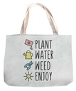 White 14.8" X 16.9" Canvas tote bag