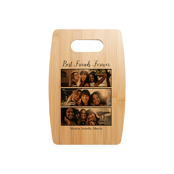 Curved Bamboo Cutting Board 6" x 8.97"
