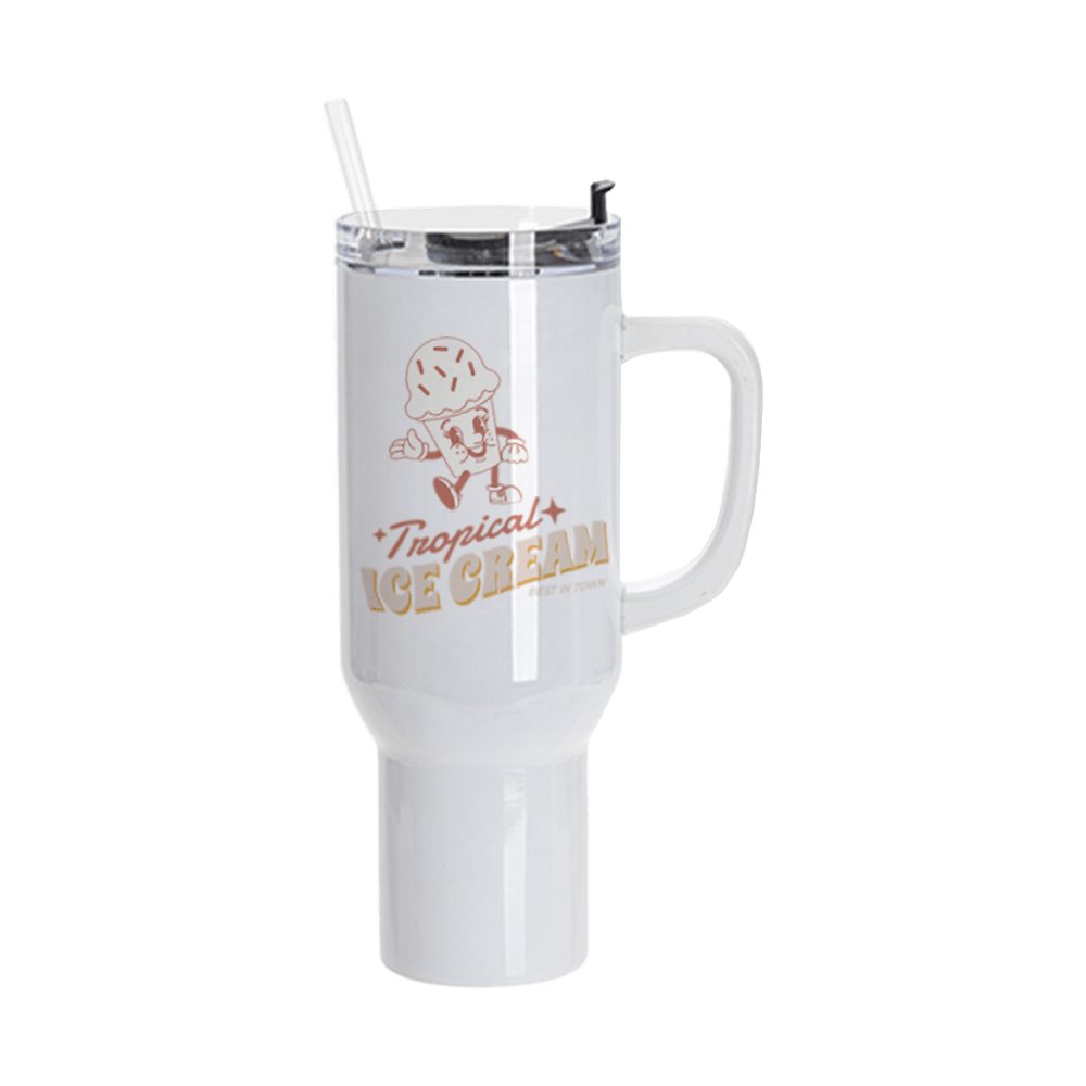 40oz Sublimation Tumbler with Handle