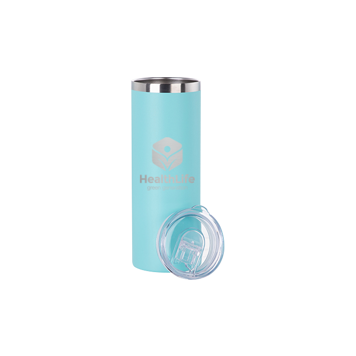 20oz Powder Coated Stainless Steel Tumbler - Seafoam