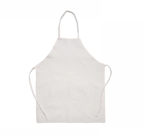 White Linen Apron