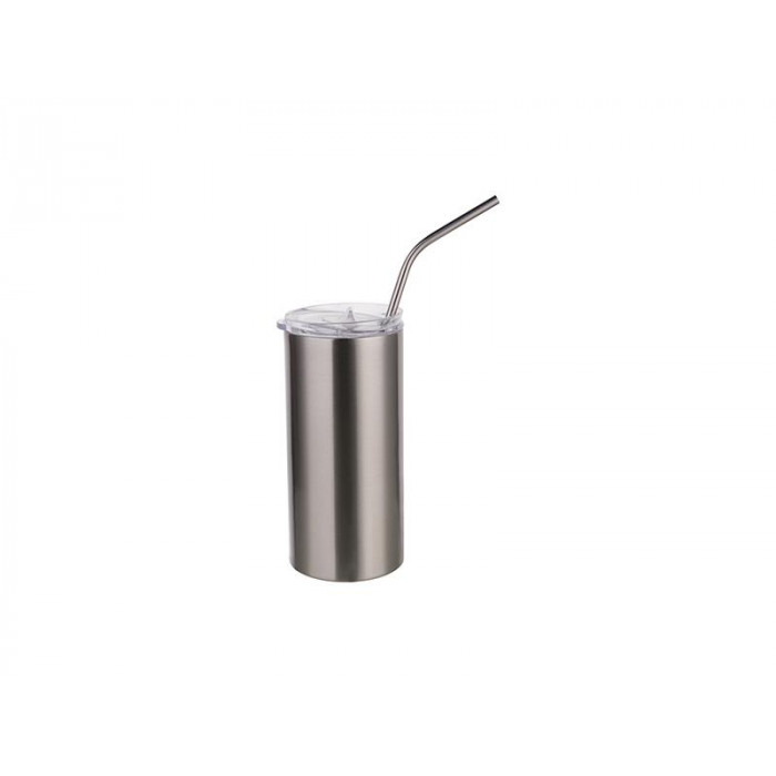 Stainless Steel Tumbler Silver 16oz