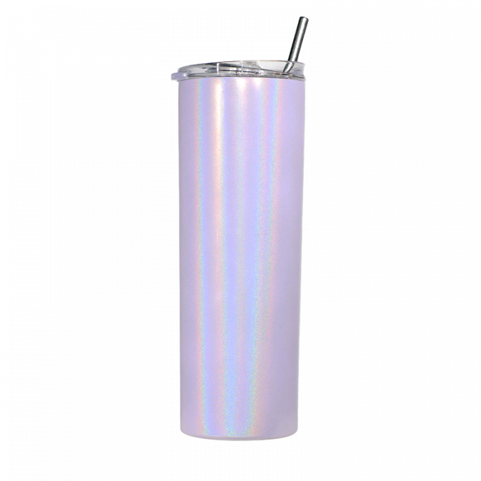 20oz Stainless Steel Tumbler Straw & Lid - Shimmer Pink