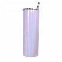 20oz Stainless Steel Tumbler Straw & Lid - Shimmer Pink