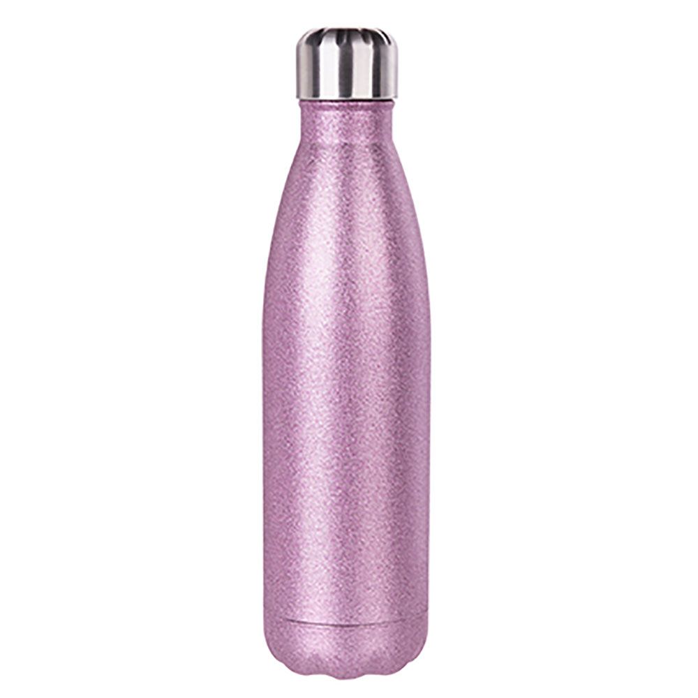 Stainless Steel Cola Bottle - Glitter Pink