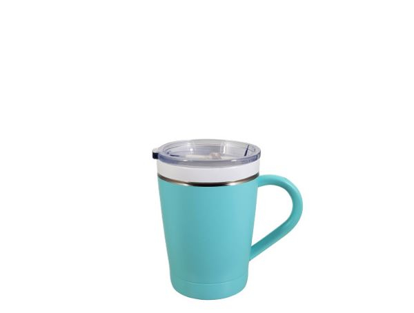 12oz. BOSS CeramiSteel Insulated turquoise with handle