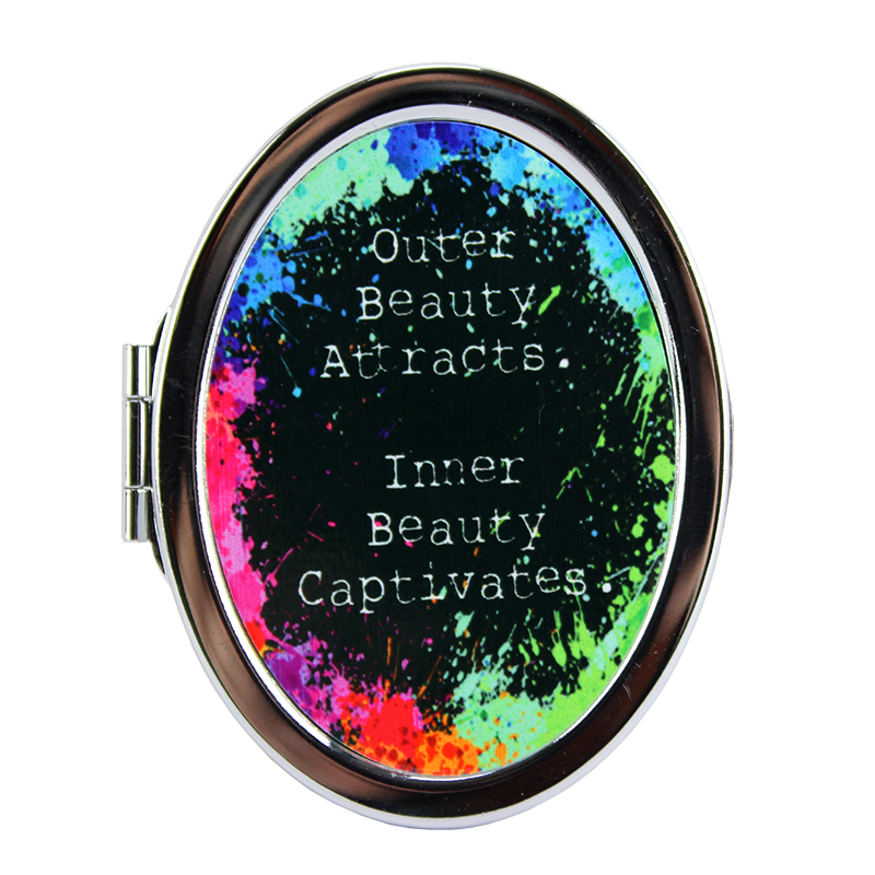 Compact mirror, oval