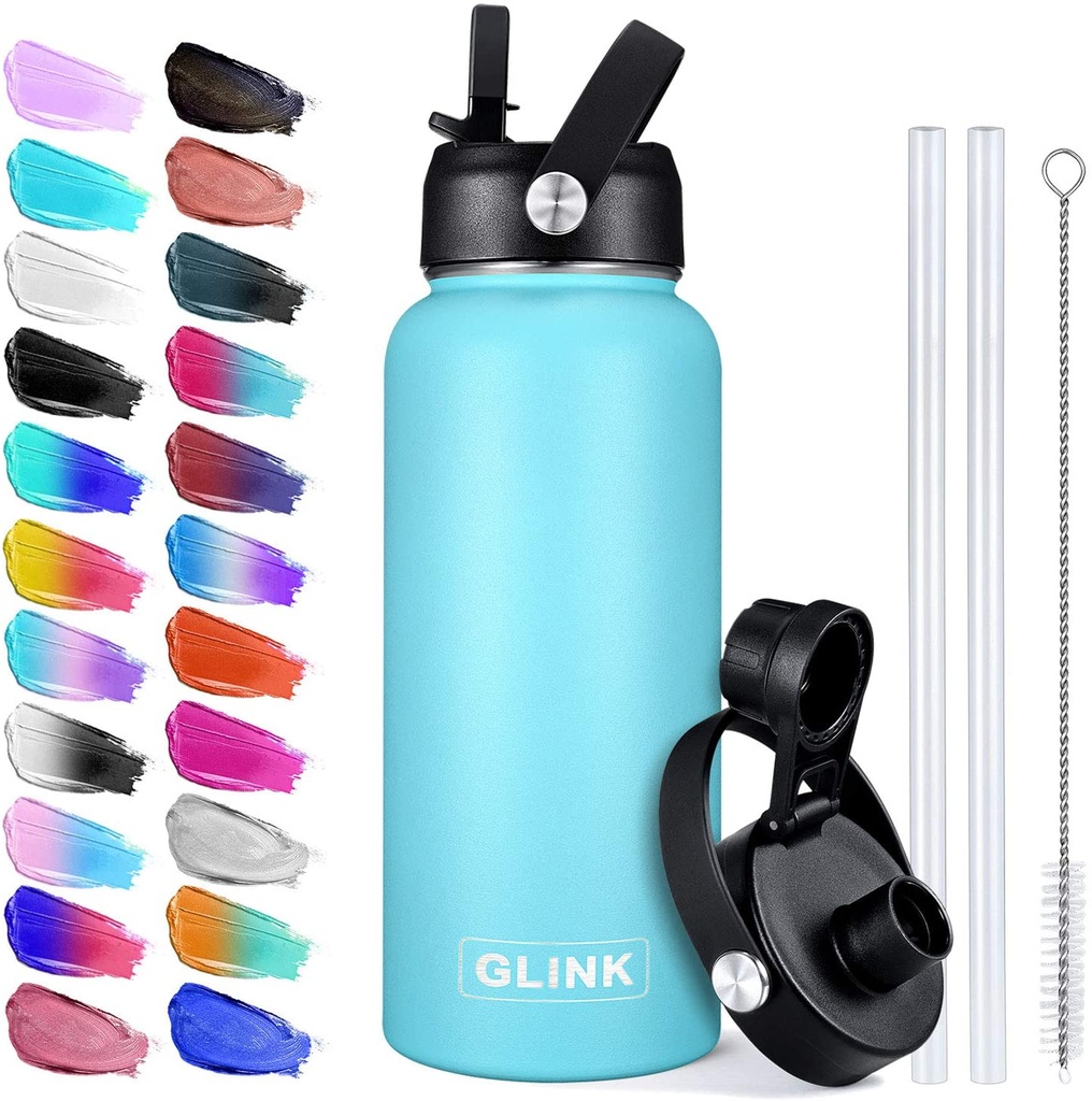 GLINK 32oz Stainless Steel Water Bottle - Seaside
