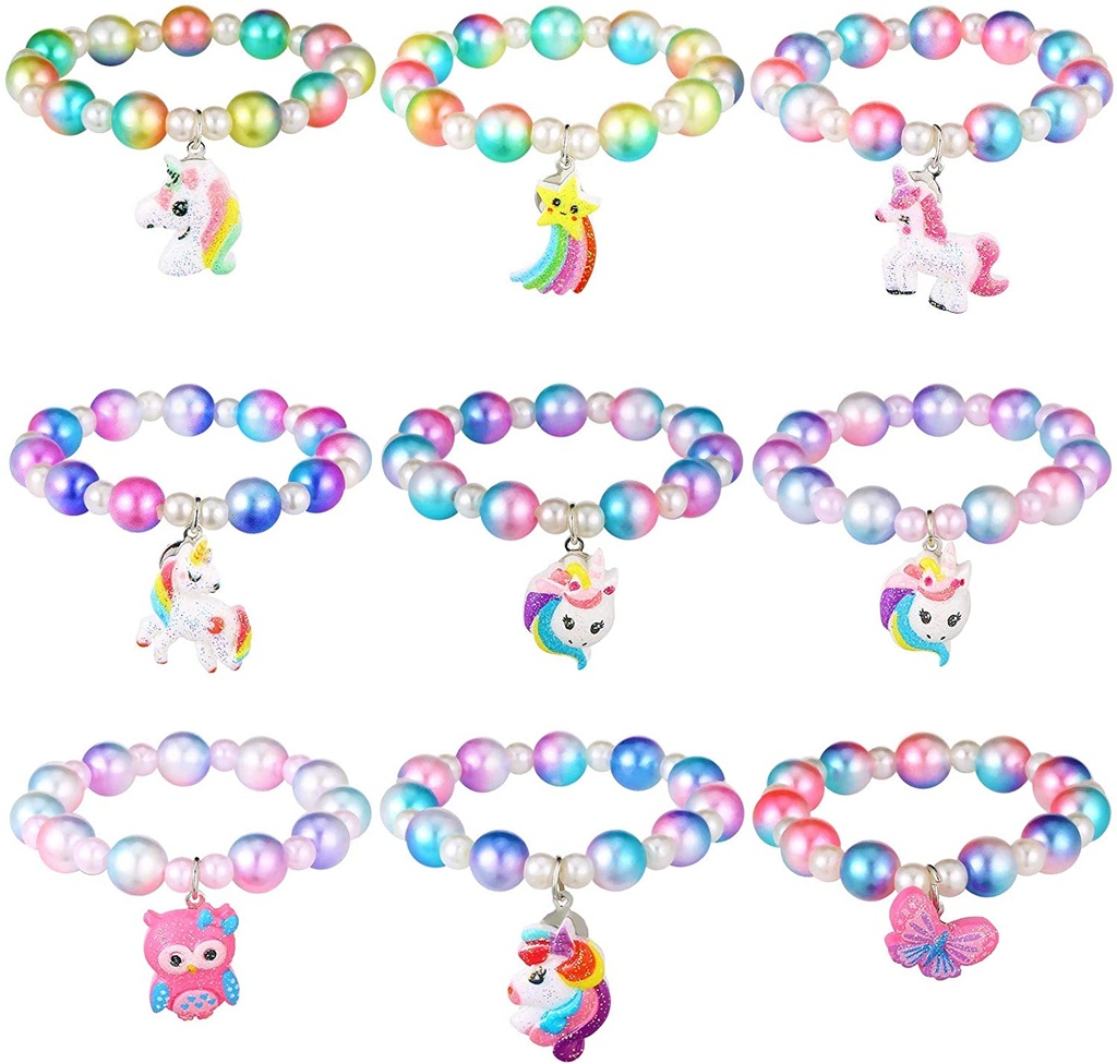 Unicorn rainbow princess bracelet