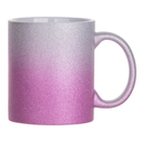 Mug 11oz  - Glitter Gradient Silver/Purple