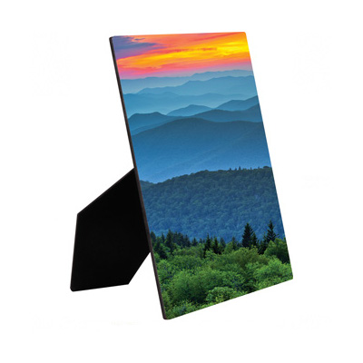 Photo Panel - 5" x 7" - Gloss White w/Easel - Hardboard