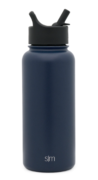 SLM Summit Water Bottle with Straw Lid 32OZ- Deep Ocean
