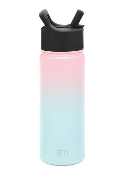 SLM Summit Water Bottle with Straw Lid 18OZ - Sweet Taffy