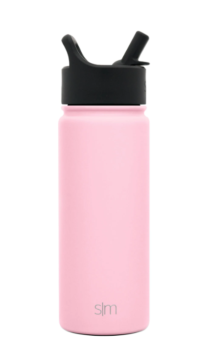 SLM Summit Water Bottle with Straw Lid 18OZ - Blush