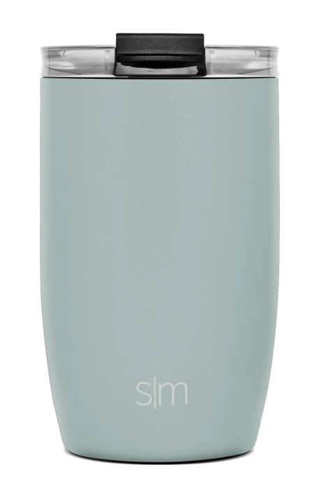 SLM Voyager Travel Mug with Clear Flip Lid & Straw 12OZ - Sea Glass Sage