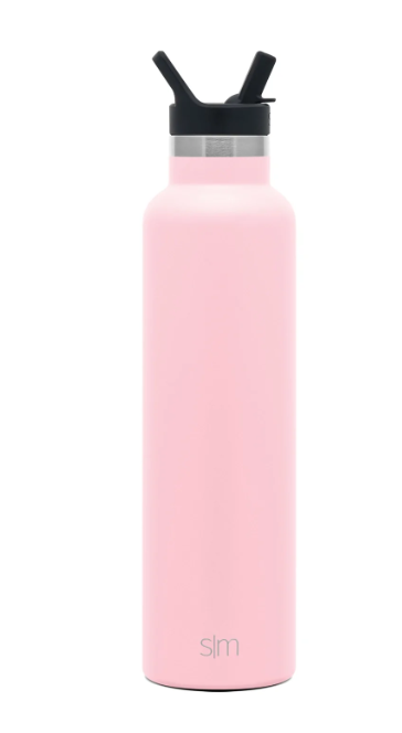 SLM Ascent Water Bottle with Straw Lid 24OZ - Blush