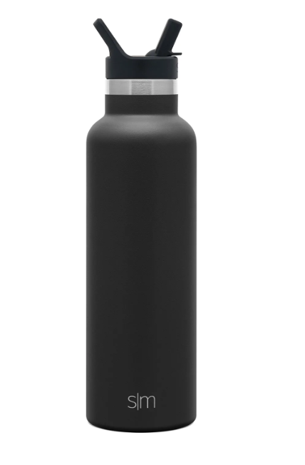 SLM Ascent Water Bottle with Straw Lid 20OZ - Midnight Black