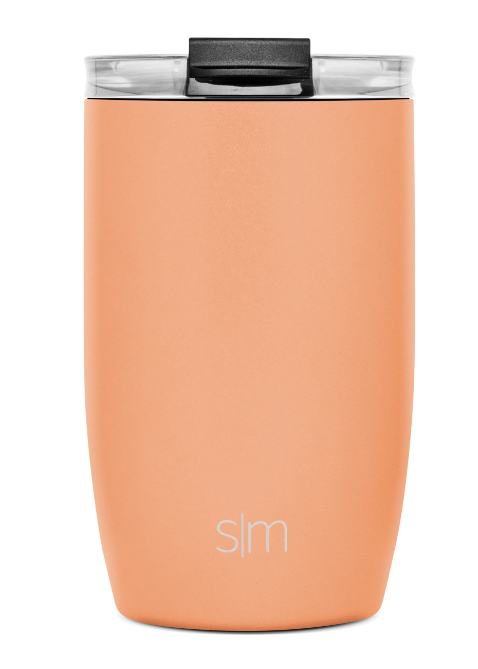 SLM Voyager Travel Mug with Clear Flip Lid & Straw 12OZ - Apricot