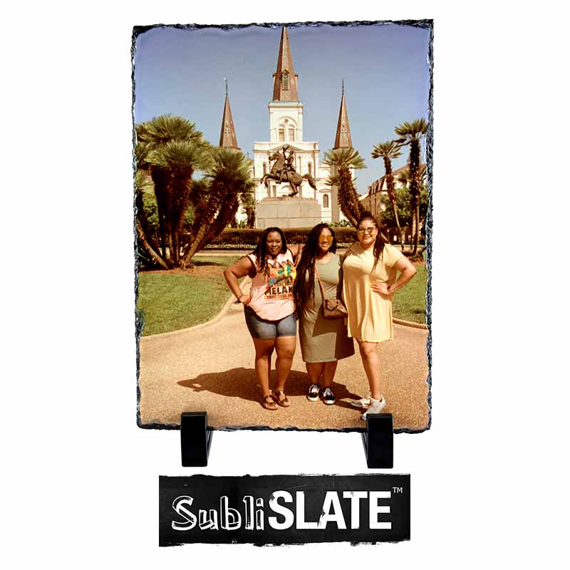 Slate Plaque - 5.9" x 7.87" - Gloss Rectangle