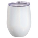 White Glitter Stemless Wine Cup