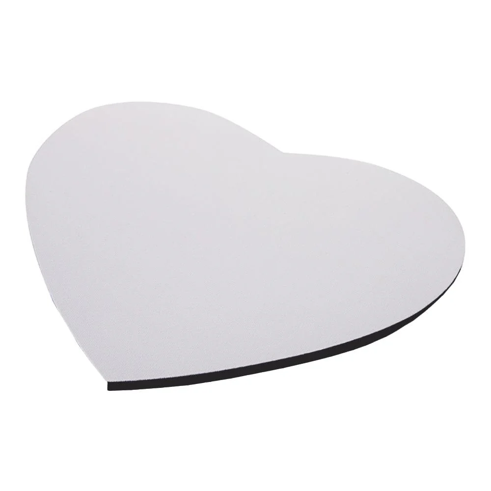 Mouse pad heart shaped