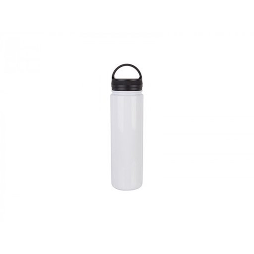 [SS-DW2W24] 23oz (700ml) Stainless Steel Flask w/ Portable Lid (White)