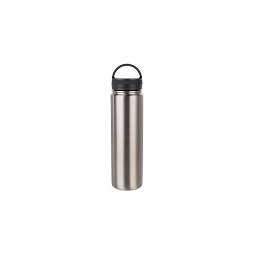 [SS-DW2SS25] 23oz (700ml) Stainless Steel Flask w/ Portable Lid (Silver)