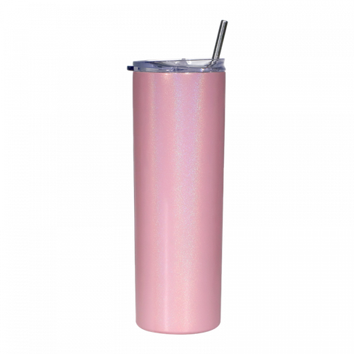[SS-DW20S-PI] 20oz Stainless Steel Tumbler Straw & Lid - Shimmer Pink