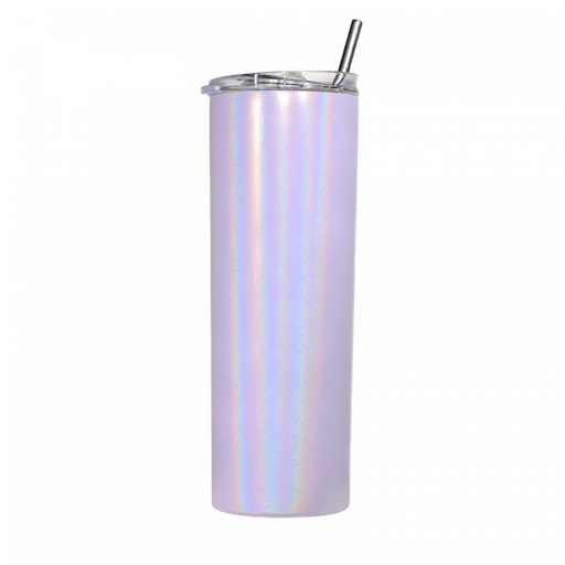 [SS-DW20S-P] 20oz Stainless Steel Tumbler Straw & Lid - Shimmer Pink