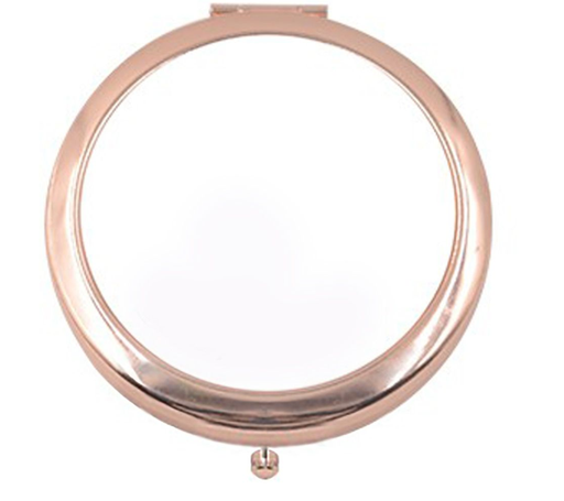 [SS-SB-S-165] Round Rose Gold Cosmetic Mirror