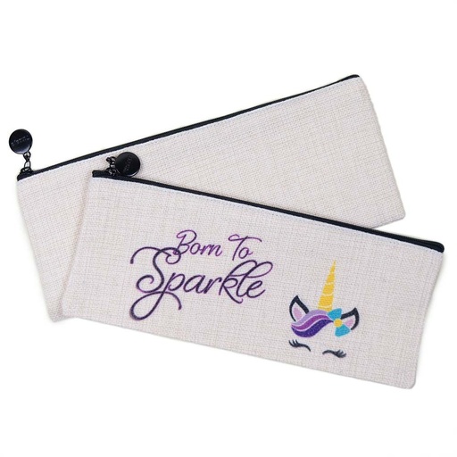 [SS-SB-S-161] Linen Pencil Bag 9" x 3.75"