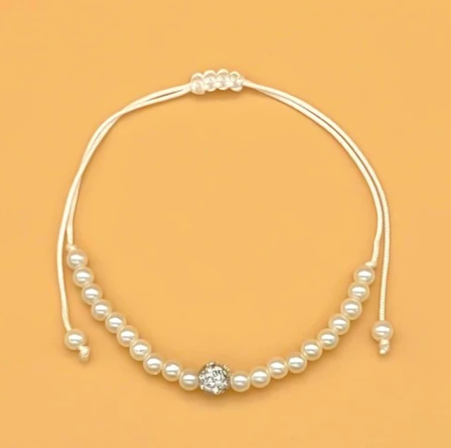 [SS-BRACELET04] Rhinestone Decor Bracelet