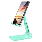 [SS-STANDGREEN] Foldable portable and adjustable phone stand for desk - Green