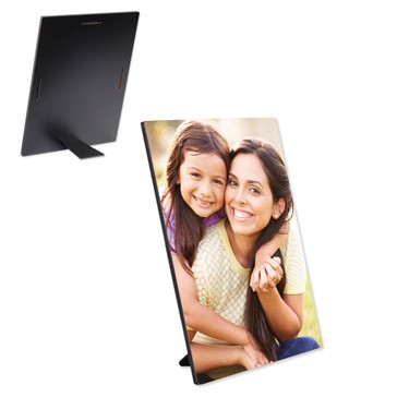 [SS-4601] Photo Panel - 5" x 7" - Semi-Gloss White w/Kickstand Easel - Hardboard