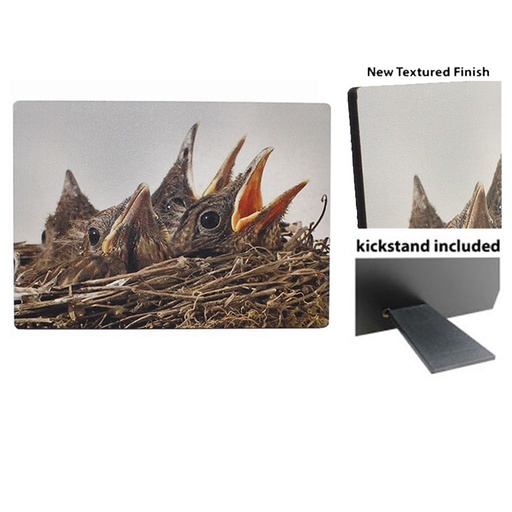 [SS-4835] Photo Panel - 5" x 7" - Textured White w/Kickstand Easel - Hardboard