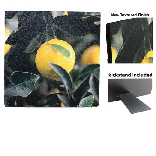 [ SS-4836 ] Photo Panel - 6" x 6" - Textured White w/Kickstand Easel - Hardboard