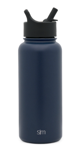 [SS-SLM32OZ-DEEPOCEAN] SLM Summit Water Bottle with Straw Lid 32OZ- Deep Ocean