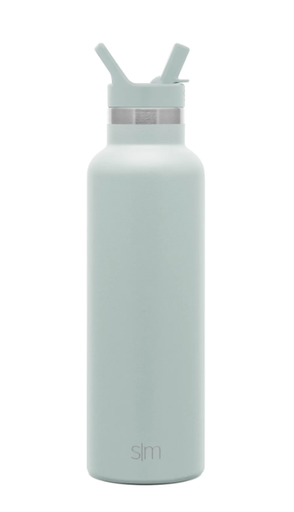 [SS-SLMASCENT24OZ-SEAGLASSSAGE] SLM Ascent Water Bottle with Straw Lid 24OZ - Sea Glass Sage