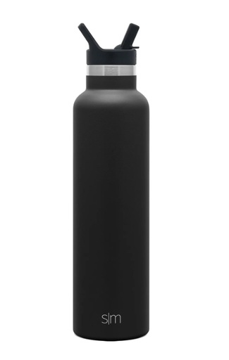 [SS-SLMASCENT24OZ-MIDNIGHTBLACK] SLM Ascent Water Bottle with Straw Lid 24OZ - Midnight Black