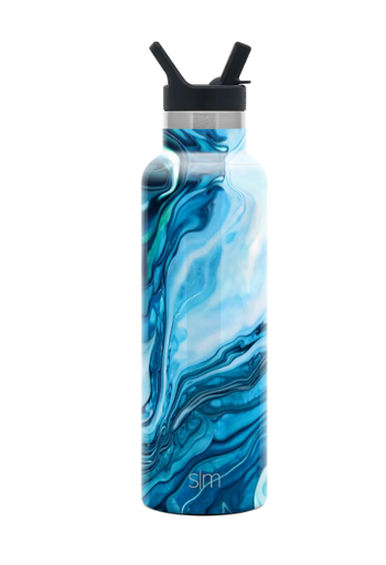 [SS-SLMASCENT20OZ-OCEANGEODE] SLM Ascent Water Bottle with Straw Lid 20OZ - Ocean Geode