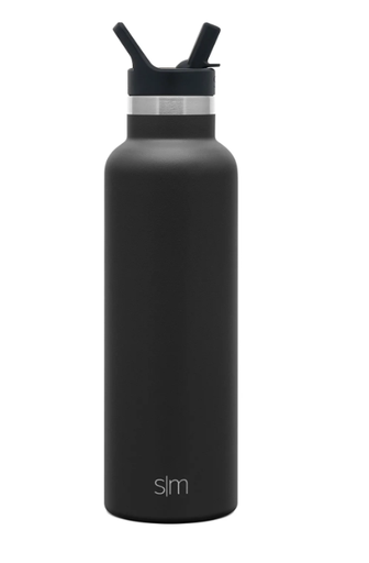 [SS-SLMASCENT20OZ-MIDNIGHTBLACK] SLM Ascent Water Bottle with Straw Lid 20OZ - Midnight Black