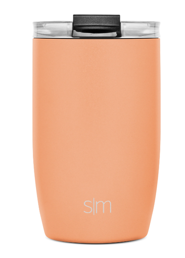 [SS-SLMVOYAGER12OZ-APRICOT] SLM Voyager Travel Mug with Clear Flip Lid & Straw 12OZ - Apricot