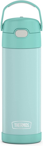 [SS-THERMOS16OZ-MINT] THERMOS FUNTAINER 16 Ounce Stainless Steel Vacuum Insulated Bottle with Wide Spout Lid, Mint